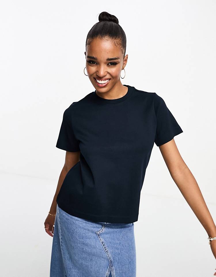 Vero Moda Aware super soft t-shirt in navy